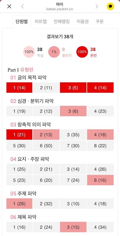 유봇 수능특강 영단어